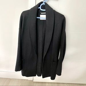 Aritzia Black/Navy Wool Coat | Babaton Freeman Jacket